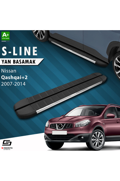 S Dizayn Nissan Qashqai +2 S-Line Krom Yan Basamak 183 Cm 2007-2014 A+ Kalite...