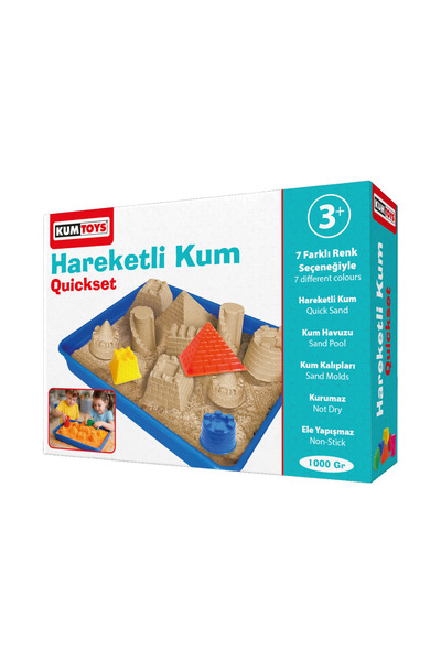 Kumtoys Hareketli Kinetik Kum Seti 1000 GR (6 ADET KALIP HEDİYE)