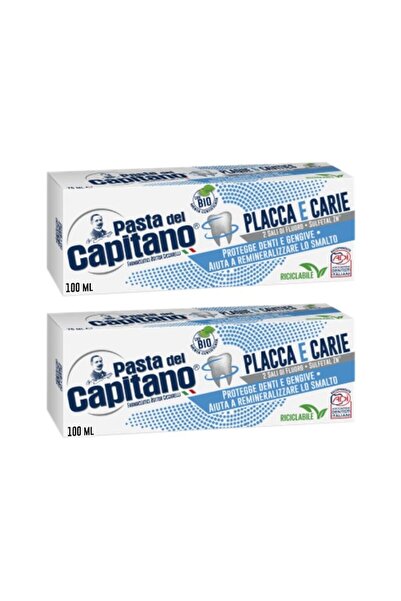 Pasta Del Capitano Placca& Carie Toothpaste 100 ml X 2 Pieces
