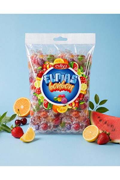 Evliya Şekerleme Elmas Meyve Aromalı Sert Şeker 500gr