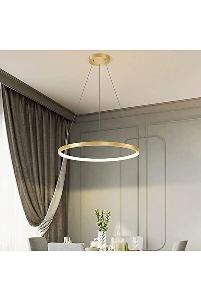 PeraTeknoloji Gold Led Avize Coda 60 cm