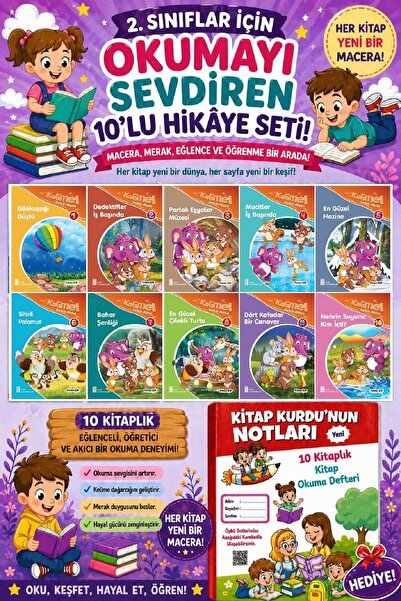 Ata Yayıncılık 2.Sınıflar İçin Okumayı Sevdiren 10 lu Hikaye Seti 11 (Kitap O...
