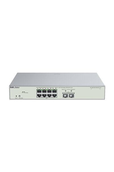 Ruijie Networks Switch cu 8 porturi RJ45 2.5G PoE++, 2 porturi SFP+ 10G, Mana...