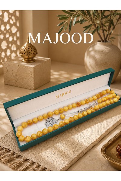 MAJOOD ٤٥ مسبحة صلاة من الراتنج/تسبيح/١٠ مم/للرجال والنساء/هدية رمضانية مثالية