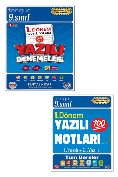 Tonguç Yayınları 9. Sınıf Yazılı Notları 1. Dönem 1 ve 2. Yazılı Ve 9. Sınıf ...