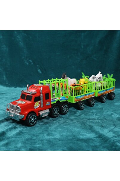 Pravalia Magica Camion cu remorci și animale de jucărie - Set de transport in...