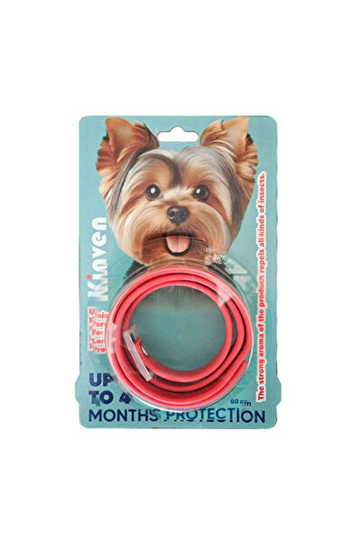 Kinven Bit Pire Uzaklaştırıcı Köpek Tasması Kırmızı 60 Cm