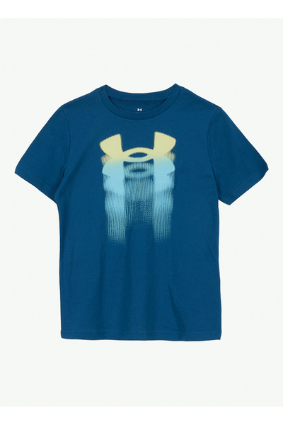 Under Armour Mavi Erkek Çocuk T-Shirt UA B Logo Blur SS