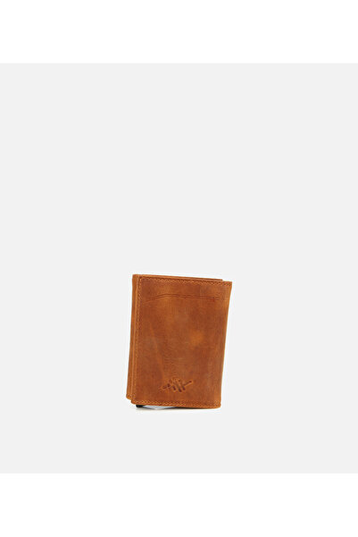 Hotiç Men's Leather Tan Card Holder