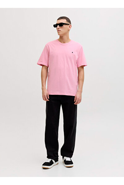 Jack & Jones Pembe Erkek Relaxed T-Shirt 12245087 JJEPAULOS TEE SS CREW NECK