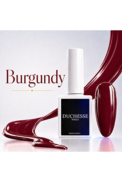 Duchesse Nails Ojă semipermanentă, FĂRĂ HEMA și TPO, Nuanță Burgundy, 10 ml