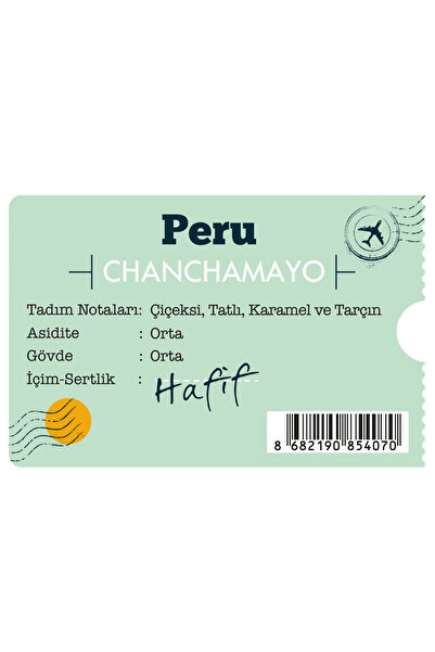 Moliendo Finest Coffee Peru Chanchamayo Yöresel Kahve (Çekirdek Kahve) 1000 g