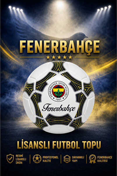 Fenerbahçe LİSANSLI FUTBOL TOPU 430 GRAM POMPA HEDİYELİ ORJİNAL FUTBOL TOPU