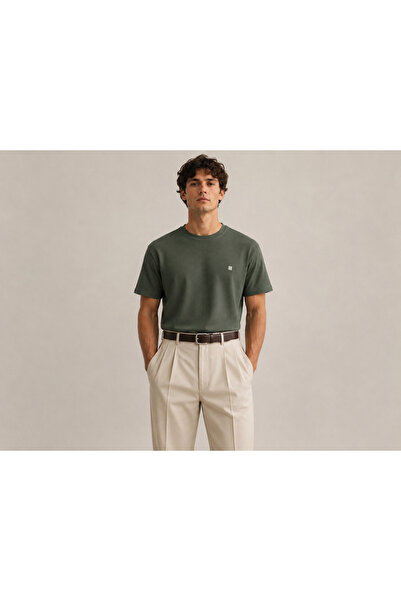 Oysho Kumaş Regular Fit Esnek Yapılı T-shirt