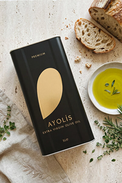 Ayolis Premium Gurme Ayvalık 5 Lt Yüksek Polifenollü Erken Hasat Soğuk Sıkım Natürel Sızma Zeytinyağı