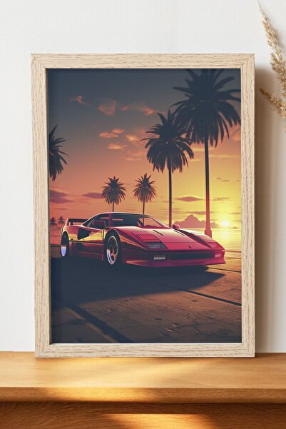 Luna Marissa Αφίσα Ferrari - Αφίσα αυτοκινήτου από γυαλιστερό χαρτί χωρίς πλα...