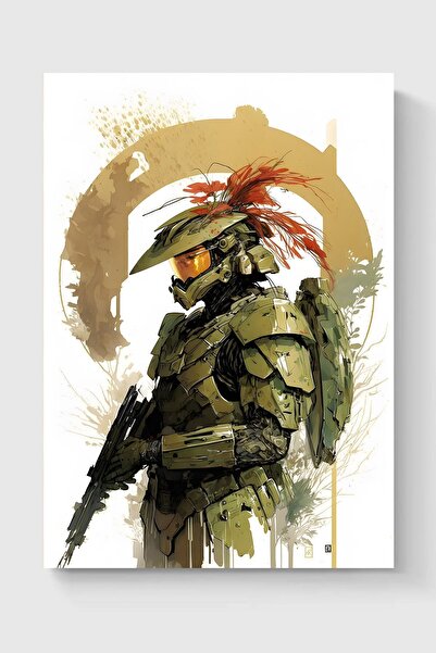 Luna Marissa Αφίσα Master Chief Halo χωρίς πλαίσιο τοίχου