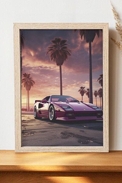 Luna Marissa Αφίσα GTA San Ferrari - Αφίσα αυτοκινήτου από γυαλιστερό χαρτί χ...