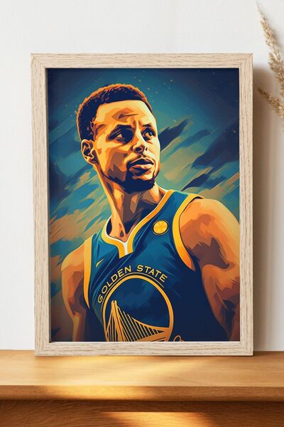 Luna Marissa Αφίσα Stephen Curry - Αφίσα τοίχου από γυαλιστερό χαρτί χωρίς πλ...