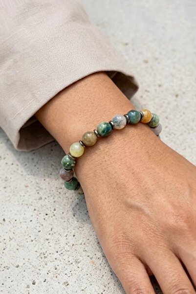 Atölye Olcay Eser Indian Akik Natural Stone Bracelet