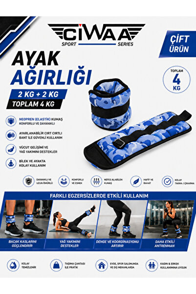 CIWAA Cwa-2332 Neopren El Ayak Ağırlığı 1 ,5 kg x 2