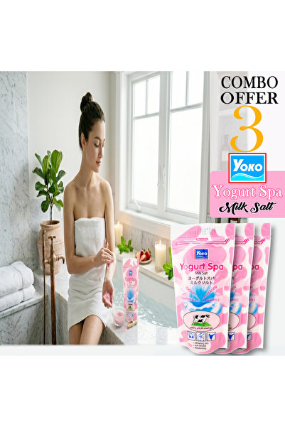 YOKO Yogurt Spa Milk Salt - 300g X 3 Pcs