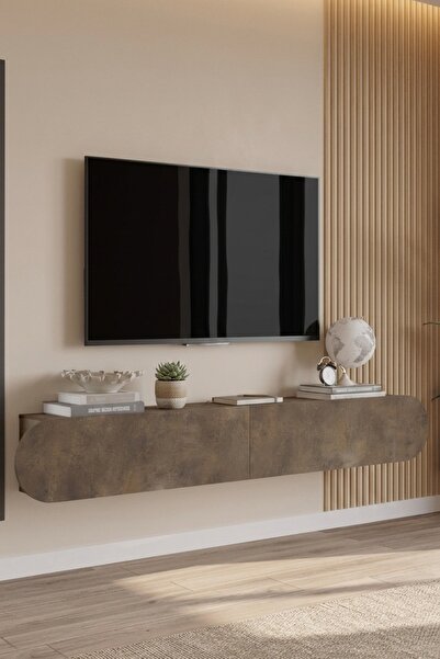 L'occi Concept Donyell 180 cm Oval Kapaklı TV Ünitesi - Modern Duvara Monte T...