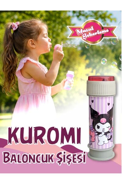 Masal Şekerleme Kuromi Temalı Köpük Baloncuk Oyuncağı Bubble Gun | Parti Hedi...