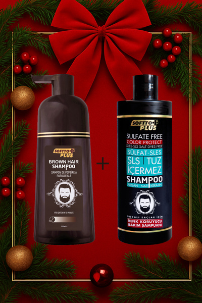 Softto Plus Șampon pentru păr brun și șampon special pentru protecția culorii...