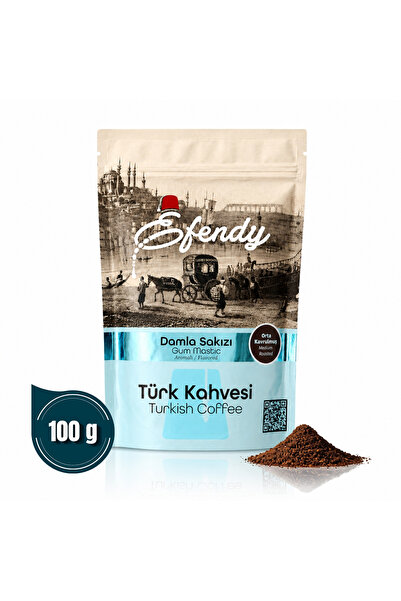 Shazel Efendy Damla Sakızlı Türk Kahvesi 100gr | Geleneksel Orta kavrum