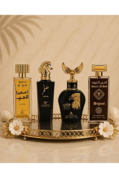 DUBAİ Set 4 Parfumuri Orientale De Barbati - Ameer Arab Elixir + Tahir + Qann...