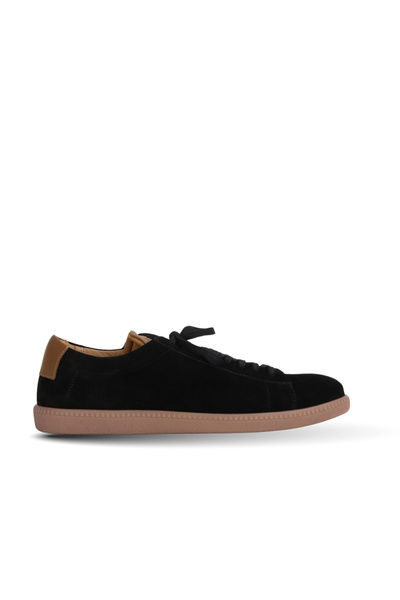 Bueno Shoes حذاء كاجوال رجالي من جلد الغزال الأسود 10ma00293