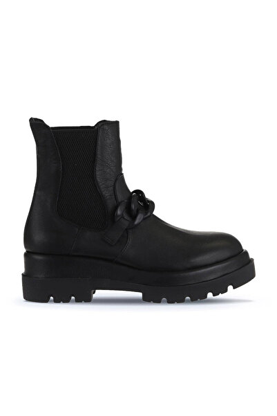 Bueno Shoes Cizme cu toc de damă din piele neagră 01wv2910