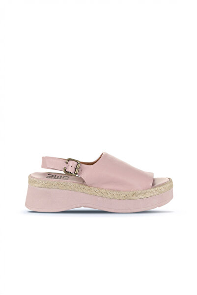 Bueno Shoes Dusty Rose Leather Women's Flat Sandals 01Wy8208