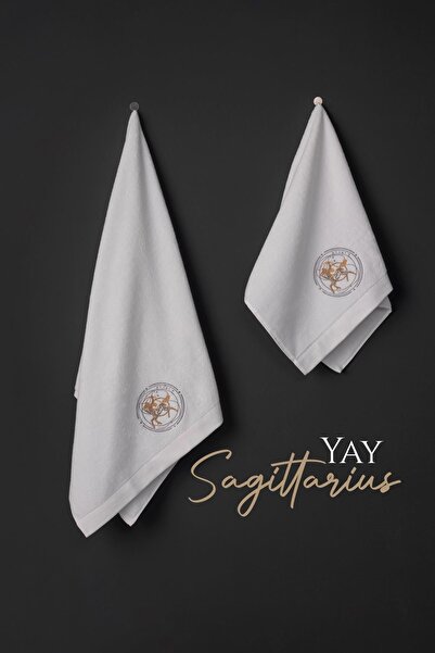 VAROL Luxury Microcotton Zodiac Embroidered Towel Set – Soft & Durable