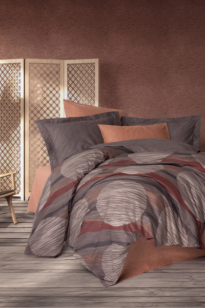 Cotton Box Modern Double Duvet Cover Set Fluss Tarcin