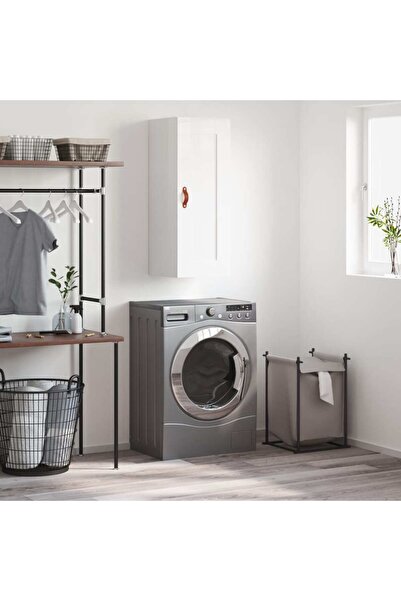 Concept Dulap de perete, alb extralucios, 34,5x34x90 cm, lemn prelucrat