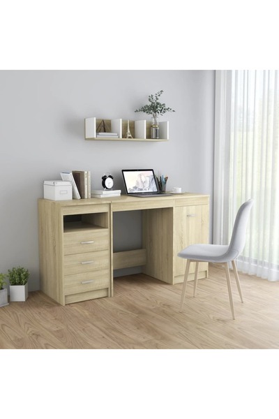Concept Birou, stejar Sonoma, 140 x 50 x 76 cm, PAL