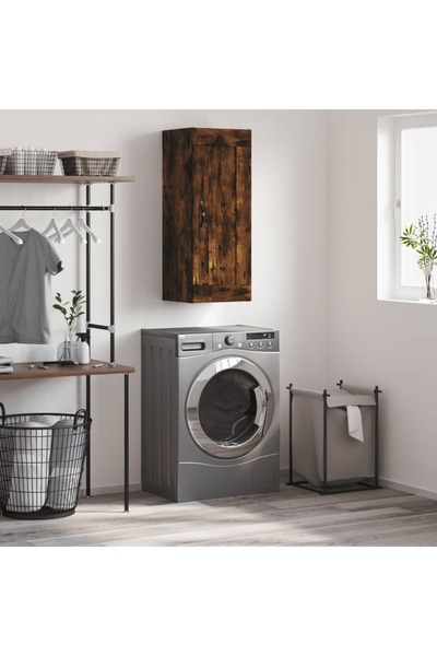 Concept Dulap de perete, stejar fumuriu, 34,5x34x90 cm, lemn prelucrat