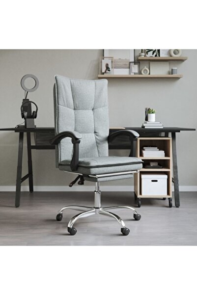 Concept Fotoliu de birou rabatabil, gri închis, textil