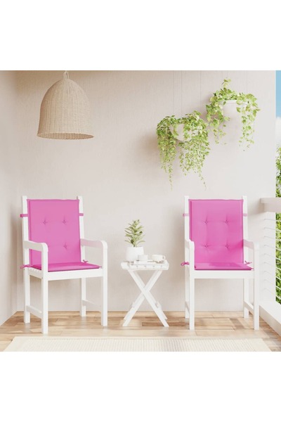 Concept Perne pentru scaune cu spătar mic, 2 buc., roz, textil