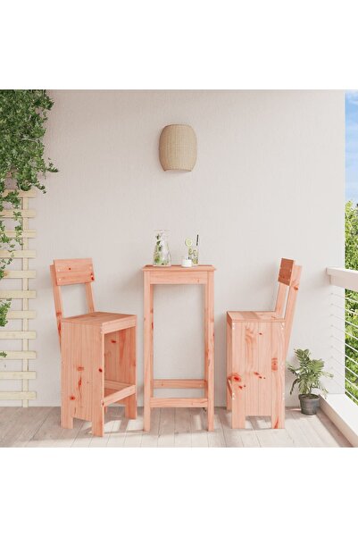Concept Taburete de bar, 2 buc., 40x48,5x115,5 cm, lemn masiv Douglas