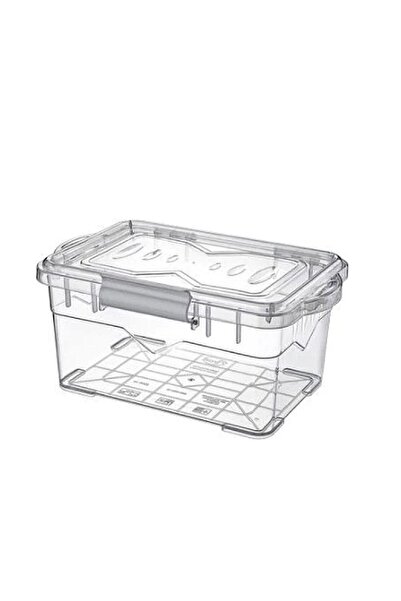 Borox Plastic Storage Container with Locking Lid Transparent 1.5Lt