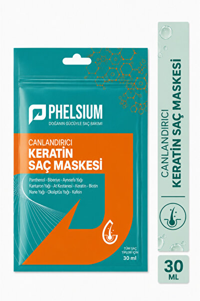 PHELSİUM Yavaş Uzayan Ve Yıpranmış Saçlar İçin Canlandırıcı Keratin Şaç Maskesi