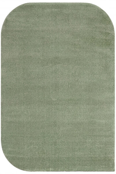 Cool Halı Puffy Yeşil Kalın Yumuşak Amorf Modern Düz Renk Şekilli Minimal Dek...