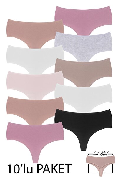 Dominant Women's High Waist Thong 10-Pack 32650