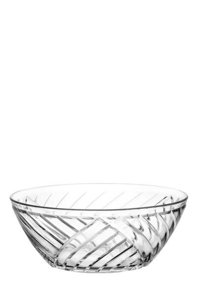 LAV Elis Glass Salad Bowl Single Extra Large 2140 ml (Presentation Bowl, Prep...