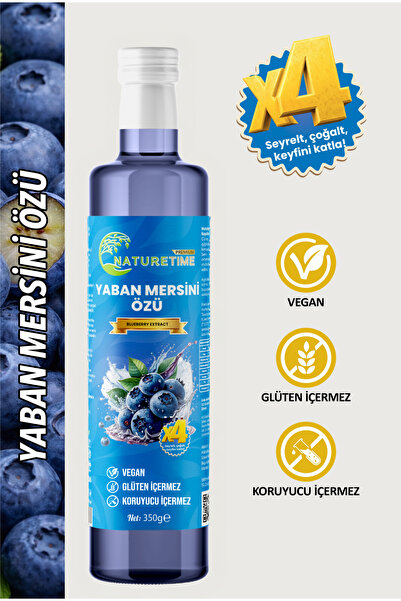 Naturetime Premium Yaban Mersini Özü 350 gr Katkısız Doğal Pestisit & Ağır Me...