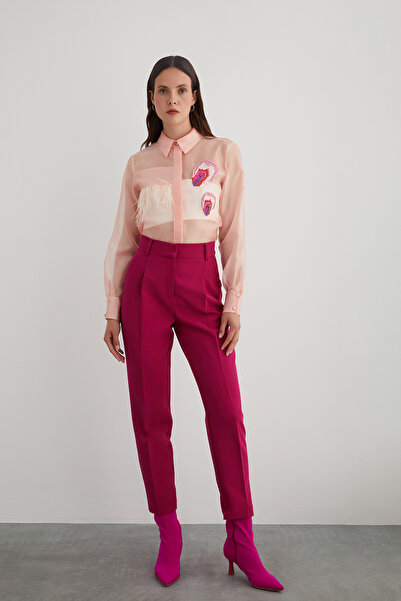 GİZİA Cepli Havuç Model Pembe Pantolon