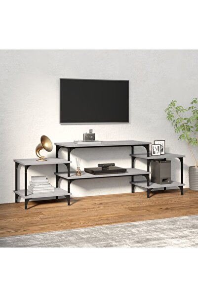 Concept Dulap TV, gri sonoma, 157x35x52 cm, lemn prelucrat